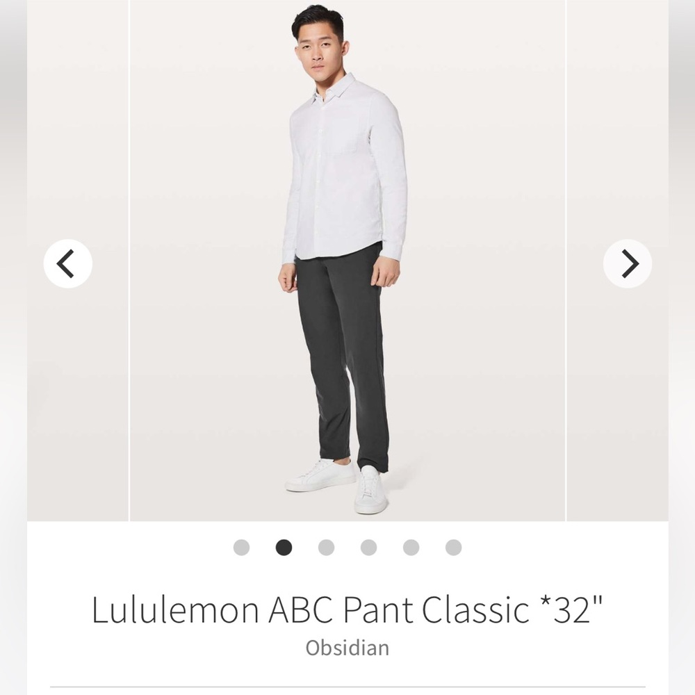 Lululemon ABC Pant Classic Warpstreme Men’s 31x31 M5583S Stretch Comfort $128